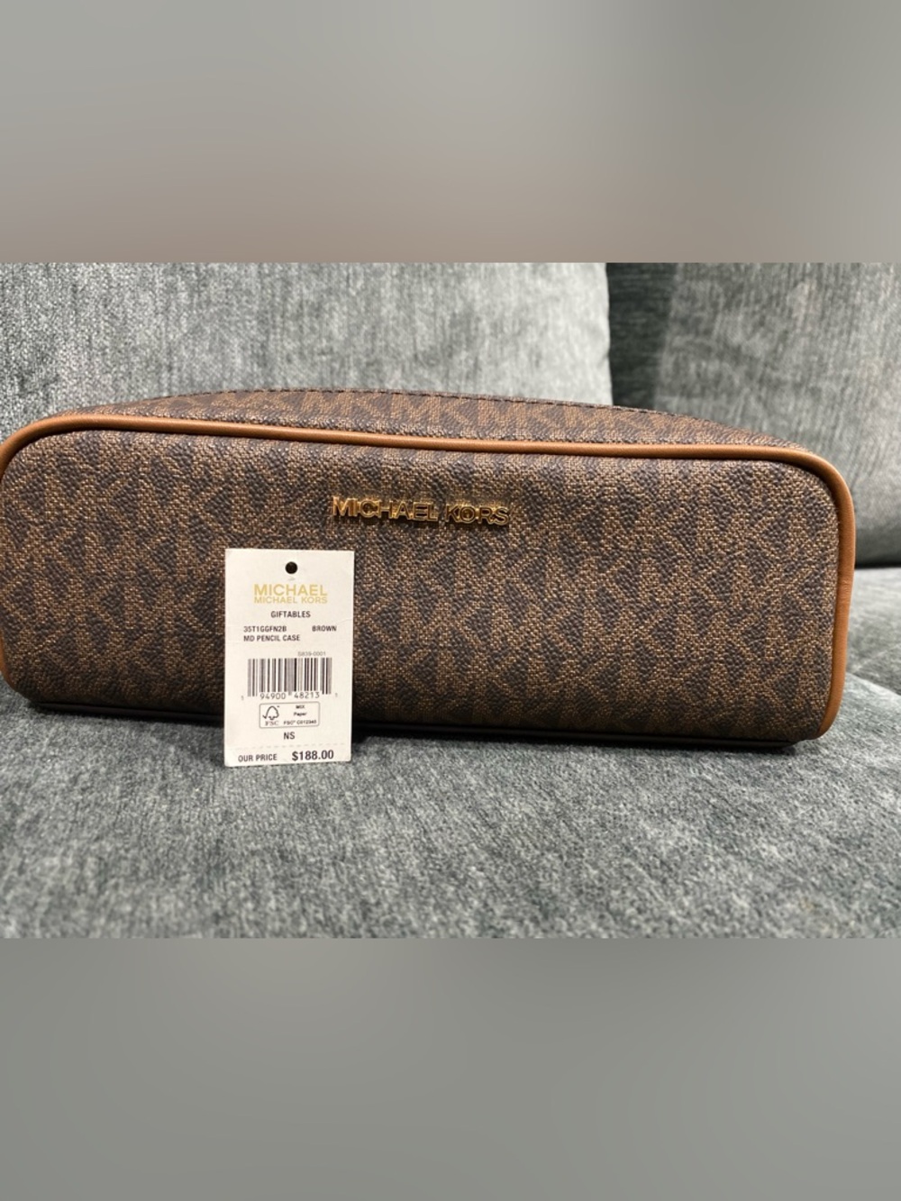 Michael Kors Brown pencil case
